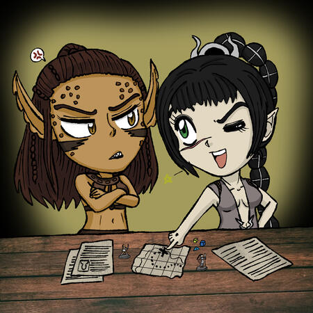 Lae'zel and Shadowheart D&D